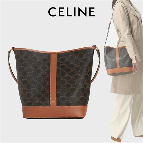 celine big bag bucket with long strap|Celine triomphe bucket bag medium.